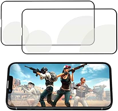 מגן מסך גיימינג 2 מארז תואם לאייפון 14 [6.1 אינץ'], סרט מסך זכוכית מחוסמת ייעודי למשחק, 0.26 מ מ